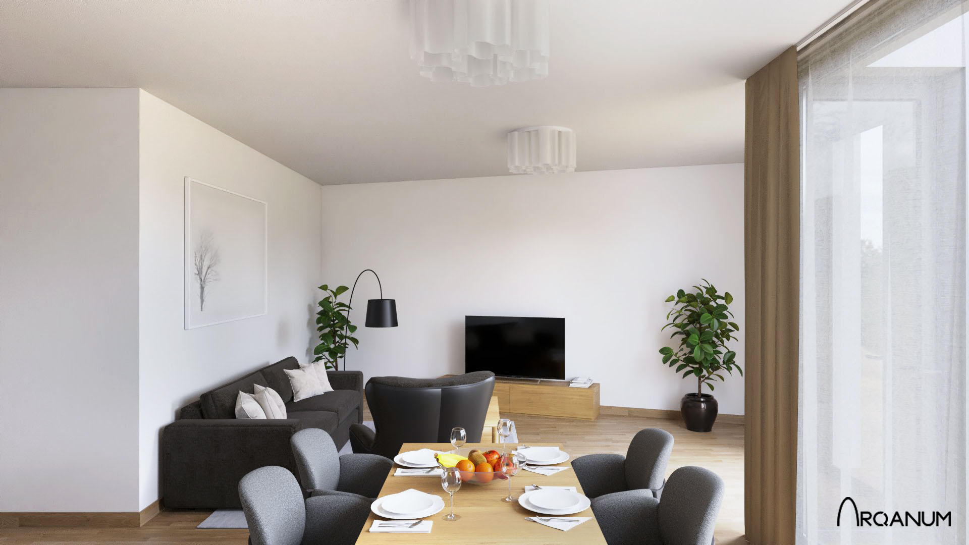 Apartment in Munich, living room